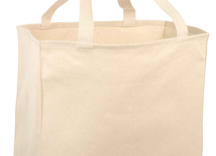 Port Authority Ideal Twill OvertheShoulder Grocery Tote B110 Natural OSFA