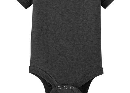 BELLA+CANVAS Infant Jersey Short Sleeve One Piece BC100B Dark Grey Heather