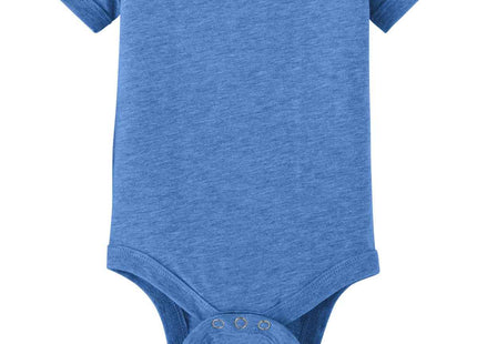 BELLA+CANVAS Infant Jersey Short Sleeve One Piece BC100B Heather Columbia Blue