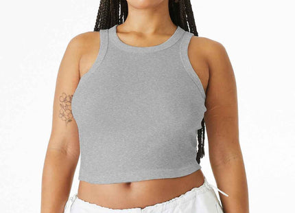 BELLA+CANVAS Women's Micro Rib Racer Tank BC1019 Athletic Heather