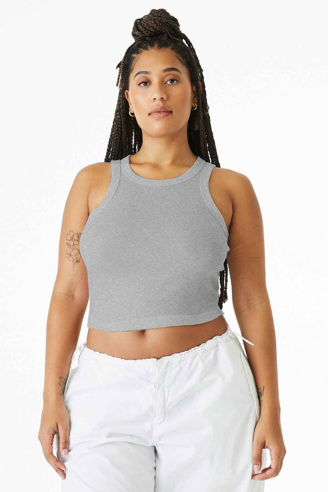 BELLA+CANVAS Women's Micro Rib Racer Tank BC1019 Athletic Heather