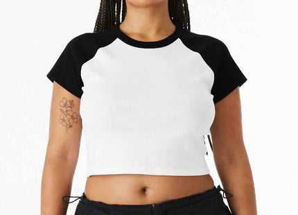 BELLA+CANVAS Women's Micro Rib Raglan Baby Tee BC1201