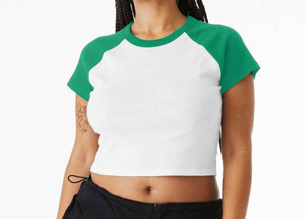 BELLA+CANVAS Women's Micro Rib Raglan Baby Tee BC1201