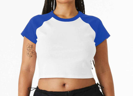 BELLA+CANVAS Women's Micro Rib Raglan Baby Tee BC1201