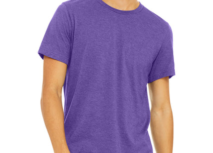 BELLA+CANVAS Unisex Heather CVC Short Sleeve Tee BC3001CVC Heather Team Purple