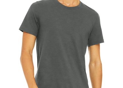 BELLA+CANVAS Unisex Heather CVC Short Sleeve Tee BC3001CVC Solid Asphalt Blend