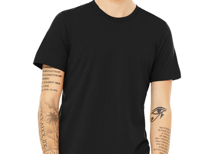 BELLA+CANVAS Unisex Heather CVC Short Sleeve Tee BC3001CVC Solid Black Blend