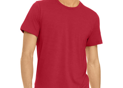 BELLA+CANVAS Unisex Heather CVC Short Sleeve Tee BC3001CVC Solid Red Blend