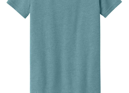 BELLA+CANVAS Youth Heather CVC Tee BC3001YCVC Heather Blue Lagoon