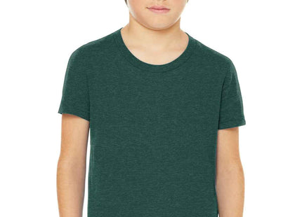 BELLA+CANVAS Youth Heather CVC Tee BC3001YCVC Heather Forest