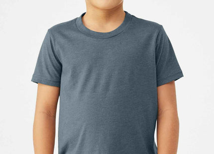 BELLA+CANVAS Youth Heather CVC Tee BC3001YCVC Heather Slate