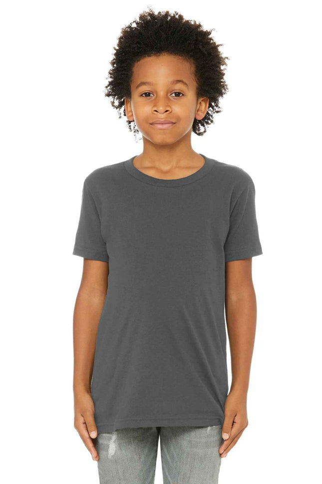 BELLA+CANVAS Youth Jersey Short Sleeve Tee BC3001Y Asphalt
