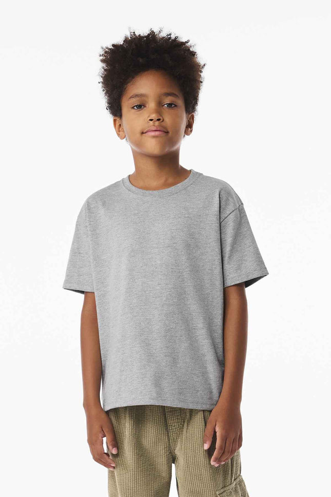 BELLA+CANVAS Youth 6Ounce Heavyweight Tee BC3010Y Athletic Heather