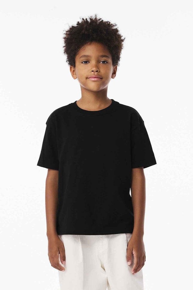 BELLA+CANVAS Youth 6Ounce Heavyweight Tee BC3010Y Black
