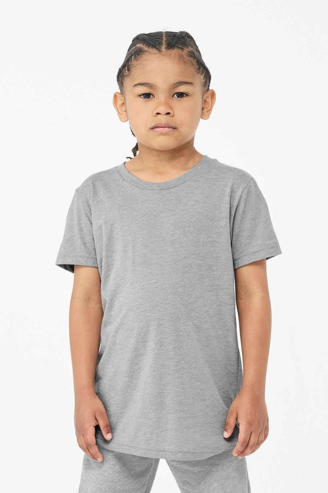 BELLA+CANVAS Youth Triblend Short Sleeve Tee BC3413Y Athletic Grey Triblend