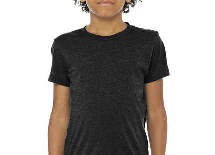 BELLA+CANVAS Youth Triblend Short Sleeve Tee BC3413Y Charcoal Black Triblend
