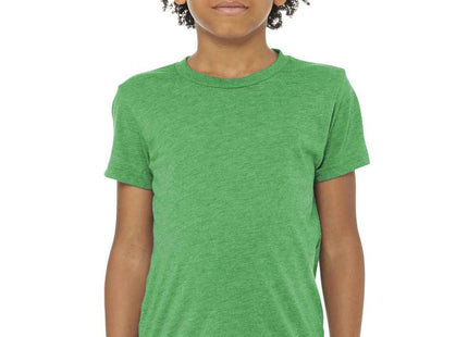 BELLA+CANVAS Youth Triblend Short Sleeve Tee BC3413Y Green Triblend
