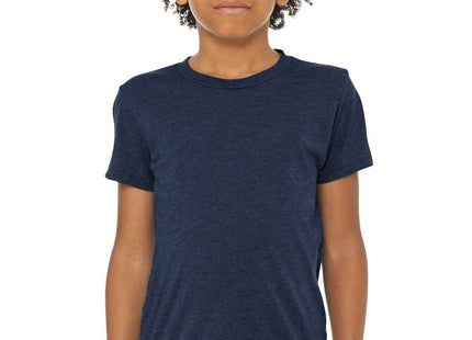 BELLA+CANVAS Youth Triblend Short Sleeve Tee BC3413Y Solid Navy Triblend