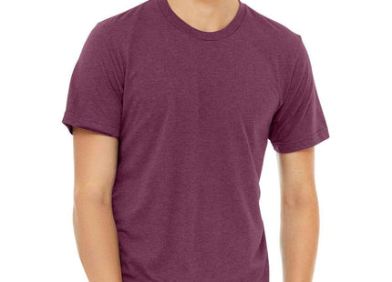 BELLA+CANVAS Unisex Triblend Short Sleeve Tee BC3413 Maroon Triblend