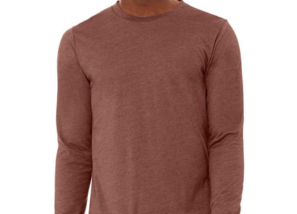 BELLA+CANVAS Unisex Heather CVC Long Sleeve Tee BC3501CVC Heather Clay