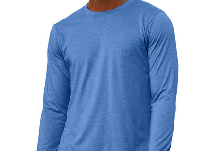 BELLA+CANVAS Unisex Heather CVC Long Sleeve Tee BC3501CVC Heather Columbia Blue