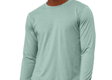 BELLA+CANVAS Unisex Heather CVC Long Sleeve Tee BC3501CVC Heather Dusty Blue