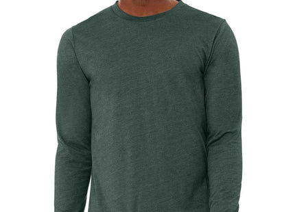 BELLA+CANVAS Unisex Heather CVC Long Sleeve Tee BC3501CVC Heather Forest