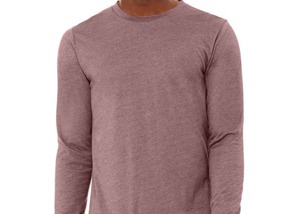 BELLA+CANVAS Unisex Heather CVC Long Sleeve Tee BC3501CVC Heather Mauve