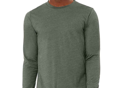BELLA+CANVAS Unisex Heather CVC Long Sleeve Tee BC3501CVC Heather Military Green
