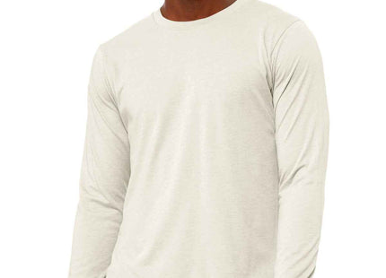 BELLA+CANVAS Unisex Heather CVC Long Sleeve Tee BC3501CVC Heather Natural