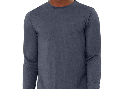 BELLA+CANVAS Unisex Heather CVC Long Sleeve Tee BC3501CVC Heather Navy