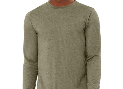 BELLA+CANVAS Unisex Heather CVC Long Sleeve Tee BC3501CVC Heather Olive