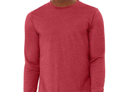 BELLA+CANVAS Unisex Heather CVC Long Sleeve Tee BC3501CVC Heather Red
