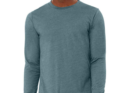 BELLA+CANVAS Unisex Heather CVC Long Sleeve Tee BC3501CVC Heather Slate