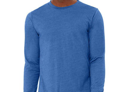 BELLA+CANVAS Unisex Heather CVC Long Sleeve Tee BC3501CVC Heather True Royal