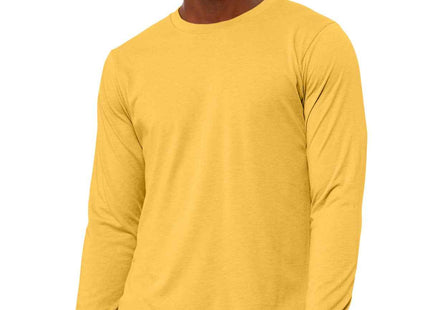 BELLA+CANVAS Unisex Heather CVC Long Sleeve Tee BC3501CVC Heather Yellow Gold