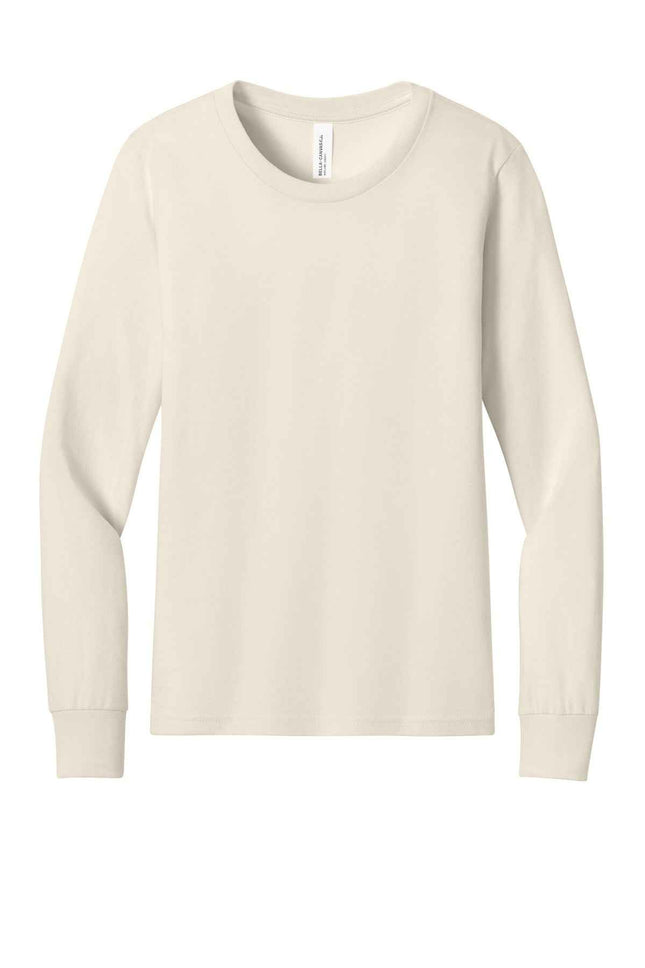BELLA+CANVAS Youth Jersey Long Sleeve Tee BC3501Y Natural