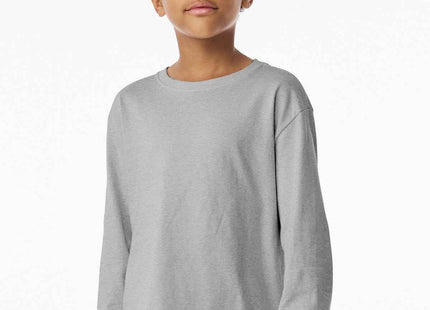 BELLA+CANVAS Youth 6Ounce Heavyweight Long Sleeve Tee BC3511Y Athletic Heather