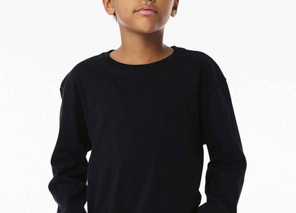BELLA+CANVAS Youth 6Ounce Heavyweight Long Sleeve Tee BC3511Y Black