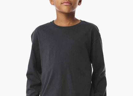 BELLA+CANVAS Youth 6Ounce Heavyweight Long Sleeve Tee BC3511Y Dark Grey
