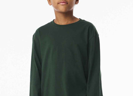 BELLA+CANVAS Youth 6Ounce Heavyweight Long Sleeve Tee BC3511Y Forest