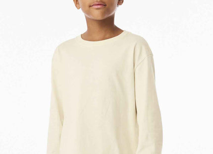 BELLA+CANVAS Youth 6Ounce Heavyweight Long Sleeve Tee BC3511Y Natural