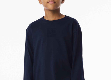 BELLA+CANVAS Youth 6Ounce Heavyweight Long Sleeve Tee BC3511Y Navy