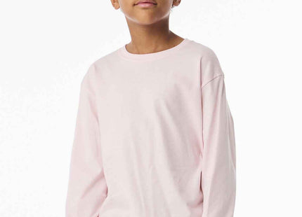 BELLA+CANVAS Youth 6Ounce Heavyweight Long Sleeve Tee BC3511Y Soft Pink