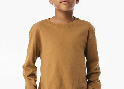 BELLA+CANVAS Youth 6Ounce Heavyweight Long Sleeve Tee BC3511Y Toast
