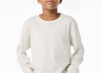BELLA+CANVAS Youth 6Ounce Heavyweight Long Sleeve Tee BC3511Y Vintage White