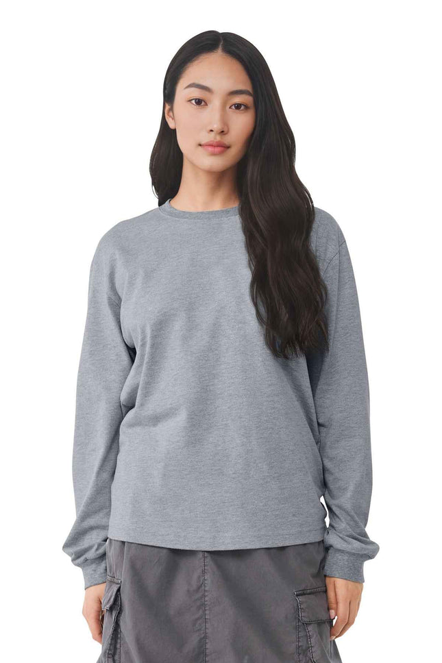 BELLA+CANVAS Unisex 6Ounce Heavyweight Long Sleeve Tee BC3511 Athletic Heather
