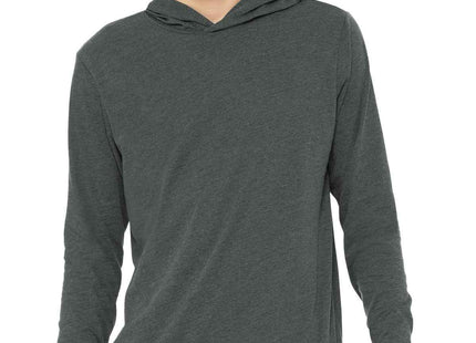 BELLA+CANVAS Unisex Jersey Long Sleeve Hoodie BC3512 Deep Heather