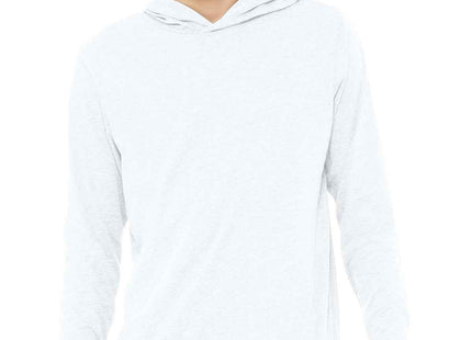 BELLA+CANVAS Unisex Jersey Long Sleeve Hoodie BC3512 White