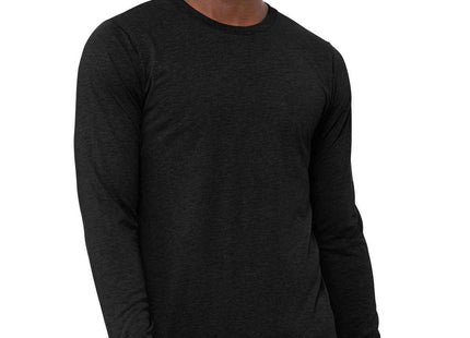 BELLA+CANVAS Unisex Triblend Long Sleeve Tee BC3513 Charcoal-Black Triblend